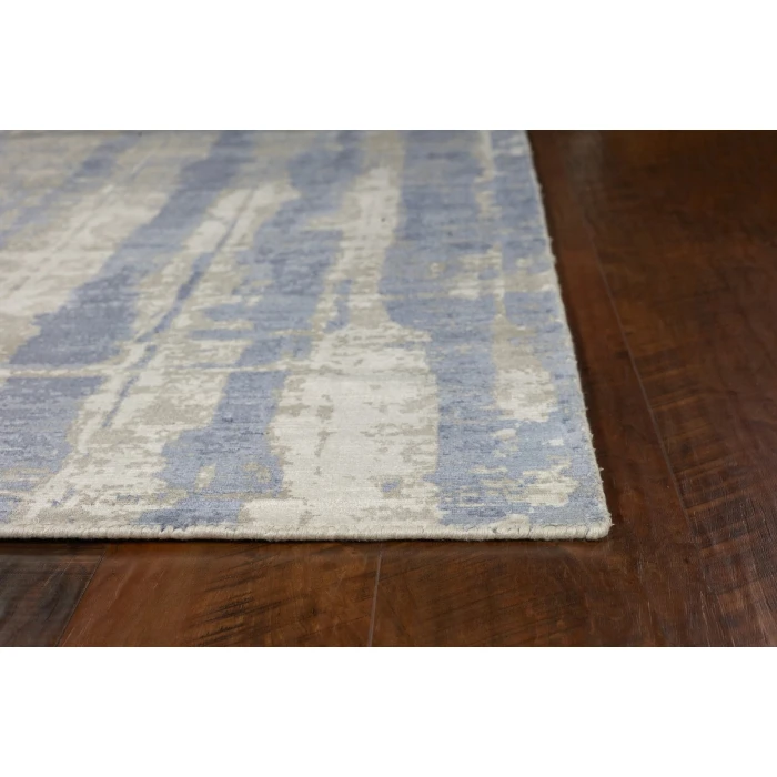Kas Indulge 0802 Grey/Blue Drizzle Area Rug 9' x 13'