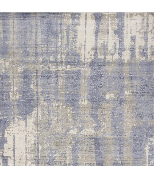 Kas Indulge 0802 Grey/Blue Drizzle Area Rug 5' x 7'