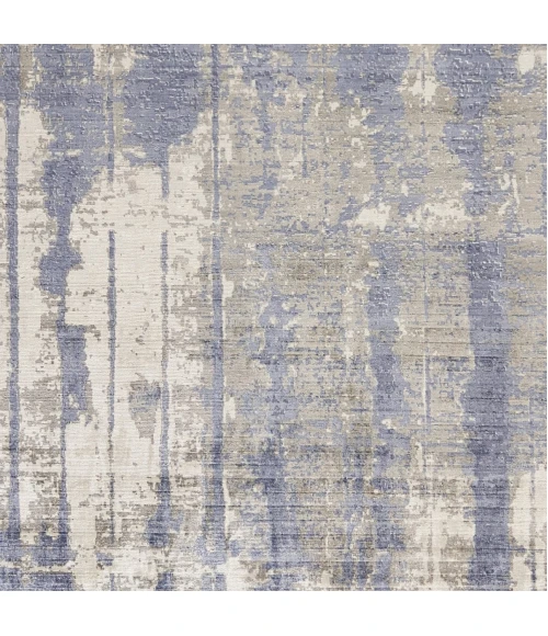 Kas Indulge 0802 Grey/Blue Drizzle Area Rug 5' x 7'