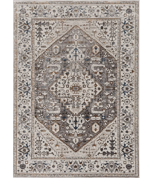 Kas Inspire 7501 Grey Parisian Area Rug 2'2" x 6'11" Runner