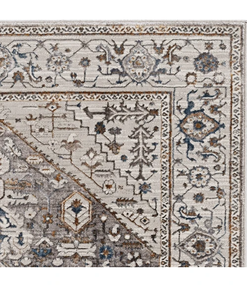 Kas Inspire 7501 Grey Parisian Area Rug 2'2" x 6'11" Runner