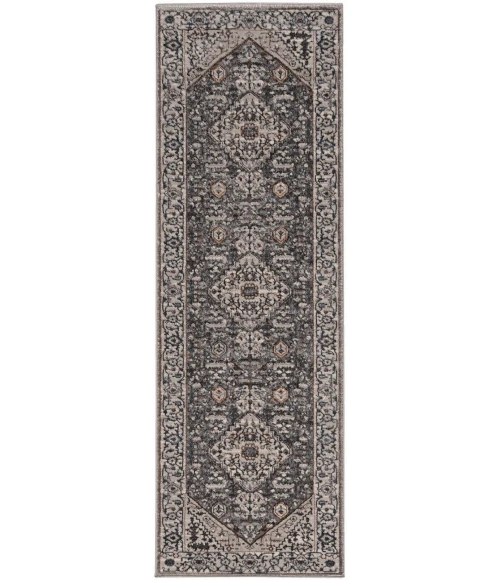 Kas Inspire 7501 Grey Parisian Area Rug 2'2" x 6'11" Runner