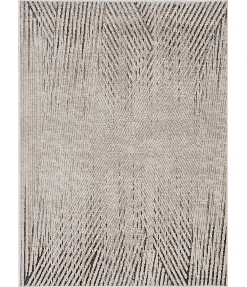 Kas Inspire 7504 Ivory/Grey Parker Area Rug 2'2" x 6'11" Runner