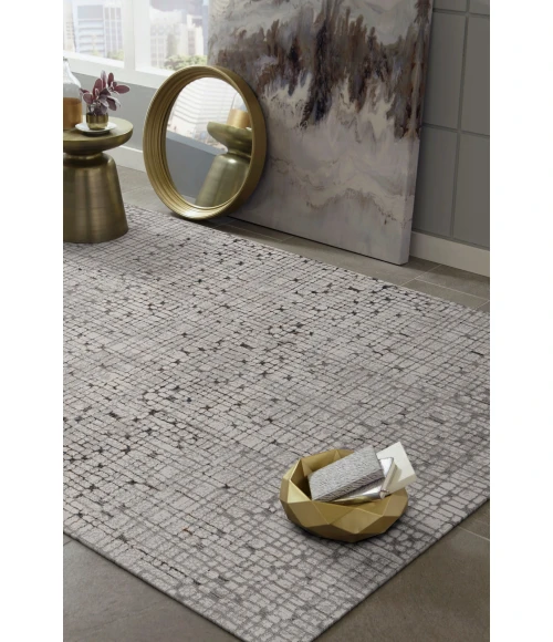 Kas Inspire 7505 Grey Tribeca Area Rug 2'2" x 6'11" Runner