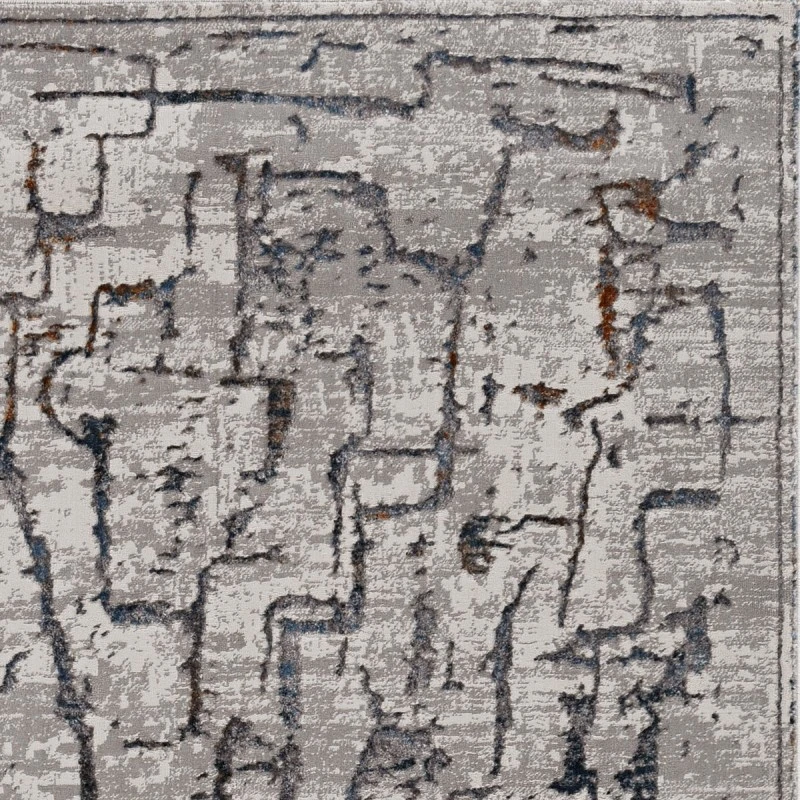 Kas Inspire 7506 Grey Expressions Area Rug 2'2" x 6'11" Runner