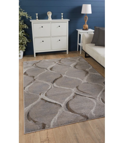 Kas Landscapes 5905 Slate Groove Area Rug 5'3"X 7'7"