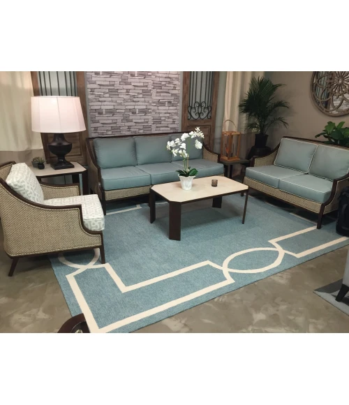 Kas Libby Langdon Hamptons 5225 Spa Madison Area Rug 7' Round