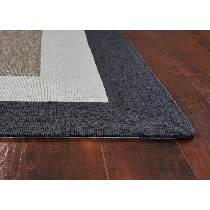 Kas Libby Langdon Hamptons 5228 Charcoal Highview Area Rug 7' Square