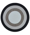 Kas Libby Langdon Hamptons 5228 Charcoal Highview Area Rug 7' Square