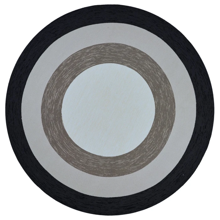 Kas Libby Langdon Hamptons 5228 Charcoal Highview Area Rug 7' Square