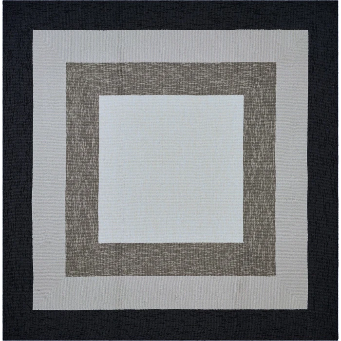 Kas Libby Langdon Hamptons 5228 Charcoal Highview Area Rug 7' Square
