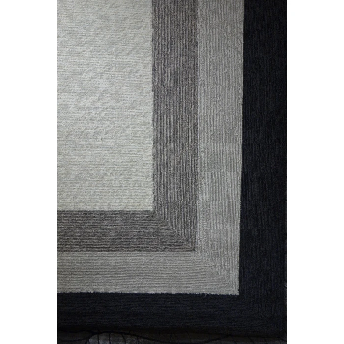 Kas Libby Langdon Hamptons 5228 Charcoal Highview Area Rug 7' Square