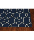 Kas Libby Langdon Hamptons 5230 Navy Groovy Gate Area Rug 7' Square