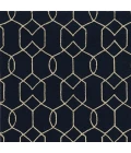 Kas Libby Langdon Hamptons 5230 Navy Groovy Gate Area Rug 7' Square