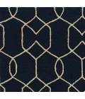 Kas Libby Langdon Hamptons 5230 Navy Groovy Gate Area Rug 7' Square