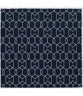 Kas Libby Langdon Hamptons 5230 Navy Groovy Gate Area Rug 7' Square