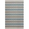 Kas Libby Langdon Hamptons 5235 Ivory/Spa Cable Knit Area Rug 6'6" x 9'6"