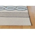 Kas Libby Langdon Hamptons 5235 Ivory/Spa Cable Knit Area Rug 6'6" x 9'6"