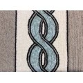 Kas Libby Langdon Hamptons 5235 Ivory/Spa Cable Knit Area Rug 6'6" x 9'6"