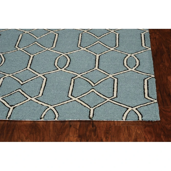 Kas Libby Langdon Hamptons 5232 Spa Groovy Gate Area Rug 21" x 34"