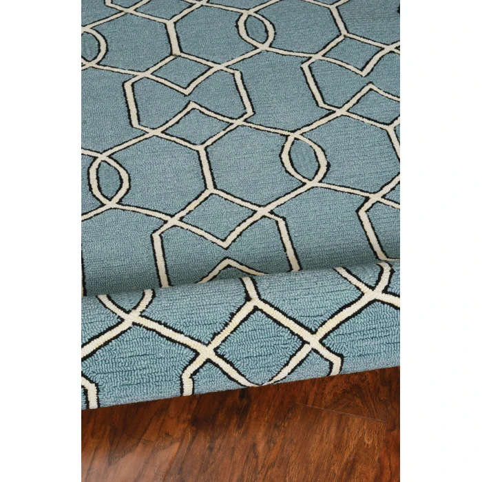 Kas Libby Langdon Hamptons 5232 Spa Groovy Gate Area Rug 21" x 34"