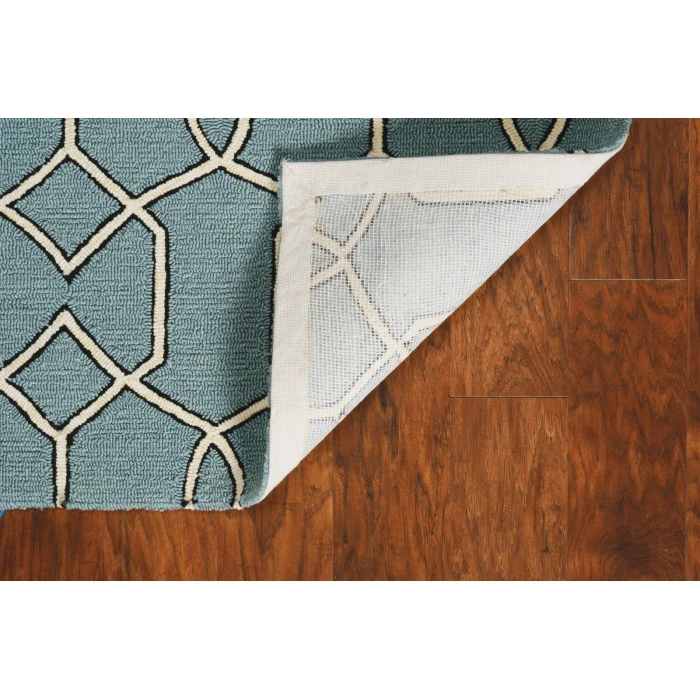 Kas Libby Langdon Hamptons 5232 Spa Groovy Gate Area Rug 21" x 34"