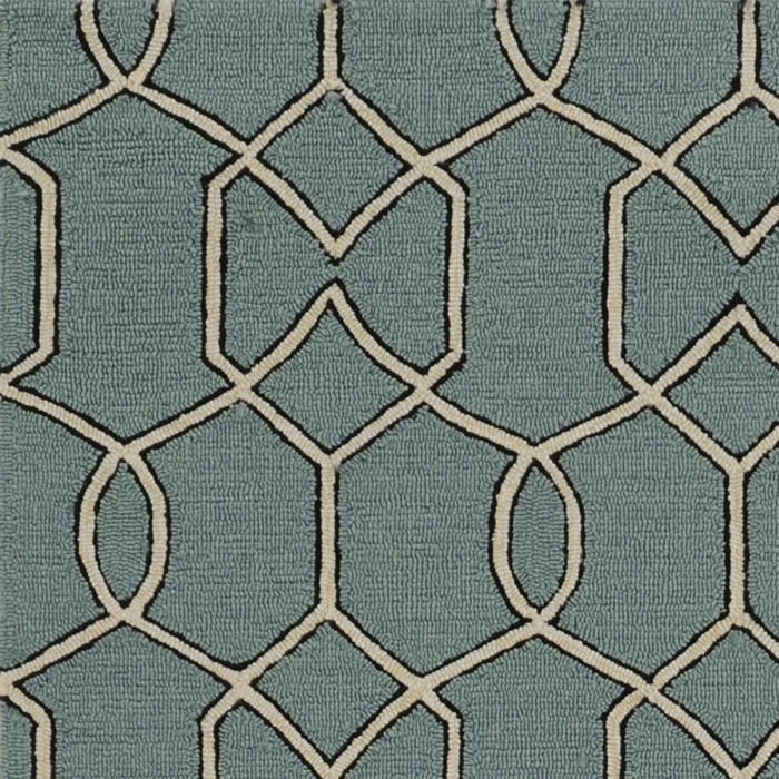 Kas Libby Langdon Hamptons 5232 Spa Groovy Gate Area Rug 21" x 34"