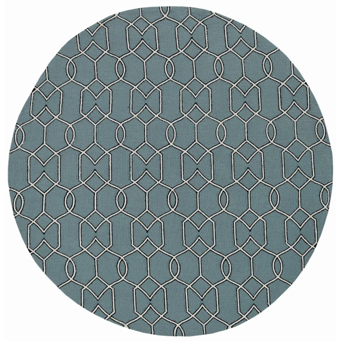 Kas Libby Langdon Hamptons 5232 Spa Groovy Gate Area Rug 21" x 34"