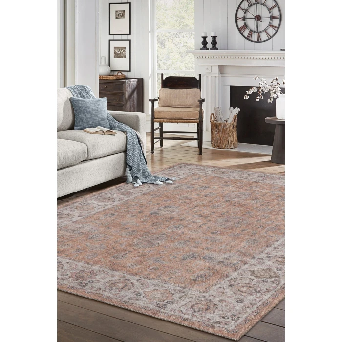 KAS London Rust 4816 7ft.6in. x 9ft.6in. Rectangle Rug