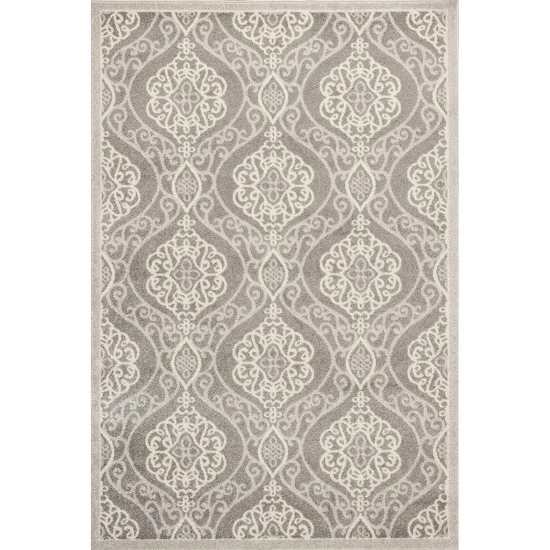 Kas Lucia 2759 Silver Mosaic Area Rug 3'3" x 4'11"