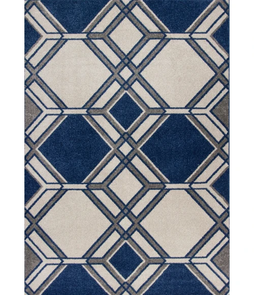 Kas Lucia 2768 Ivory/Denim Grant Area Rug 7'7" x 10'10"