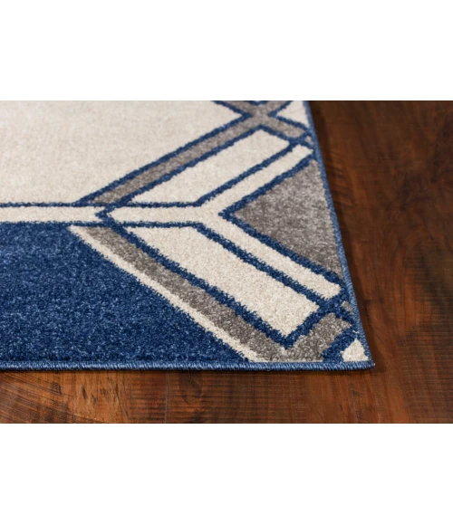 Kas Lucia 2768 Ivory/Denim Grant Area Rug 7'7" x 10'10"