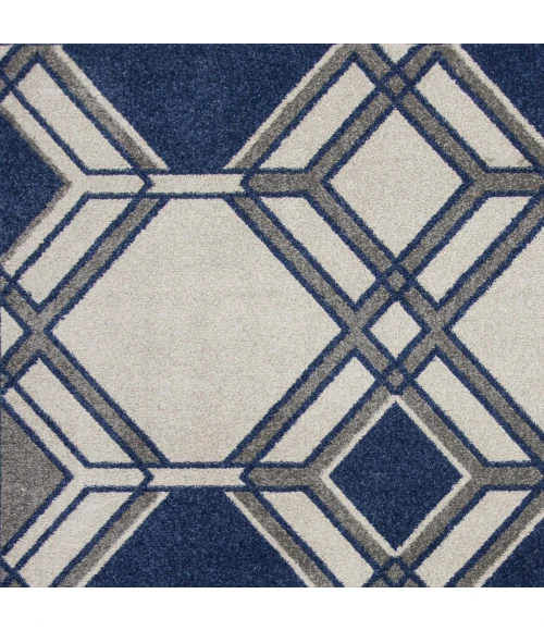 Kas Lucia 2768 Ivory/Denim Grant Area Rug 7'7" x 10'10"