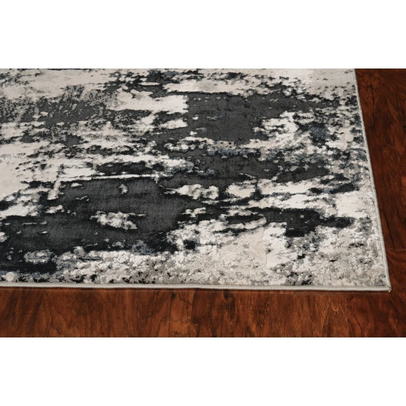Kas Luna 7121 Silver Charcoal Eclipse Area Rug 5'3" x 7'7"