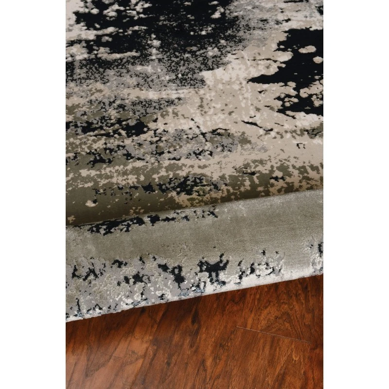 Kas Luna 7121 Silver Charcoal Eclipse Area Rug 5'3" x 7'7"