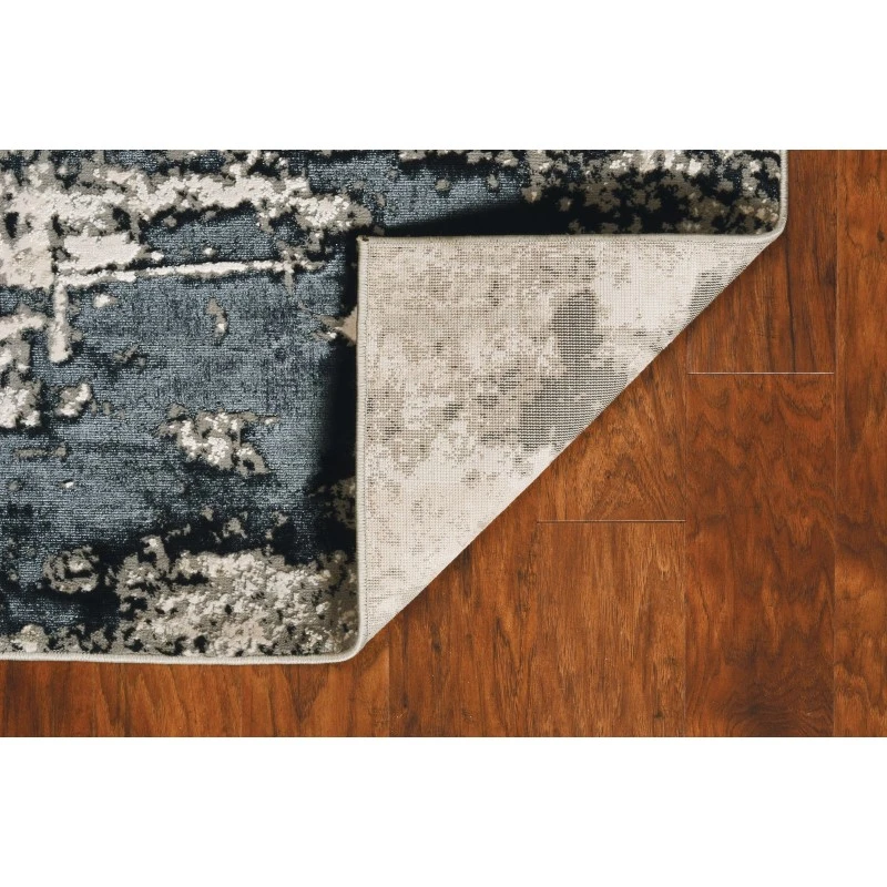 Kas Luna 7121 Silver Charcoal Eclipse Area Rug 5'3" x 7'7"