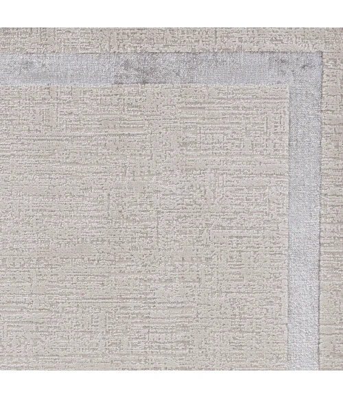 Kas Luna 7129 Ivory/Silver Border Area Rug 9'10" x 13'2"