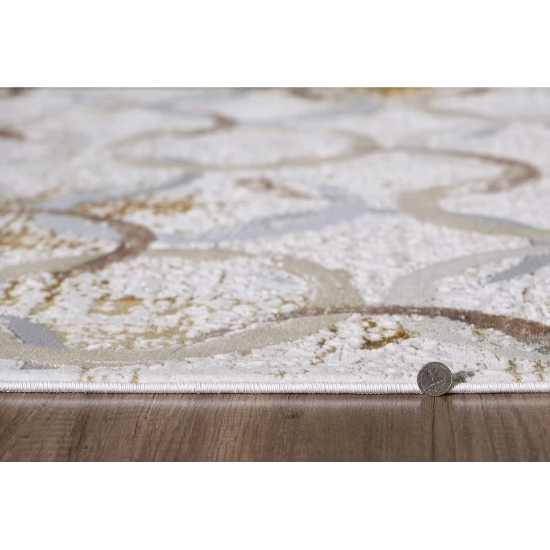 Kas Luna 7137 Birch White Area Rug 7'10" x 10'10"