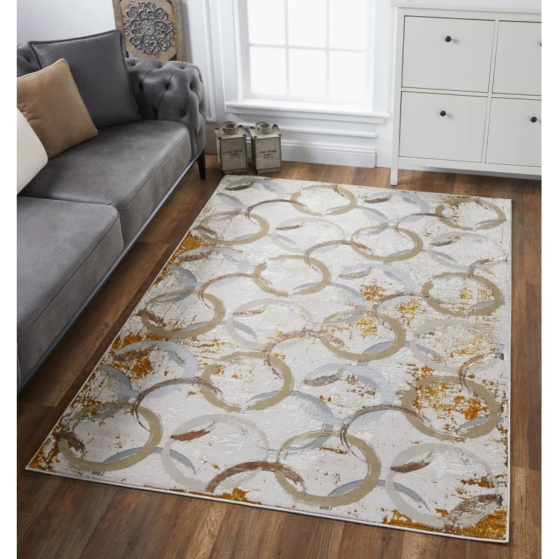Kas Luna 7137 Birch White Area Rug 7'10" x 10'10"