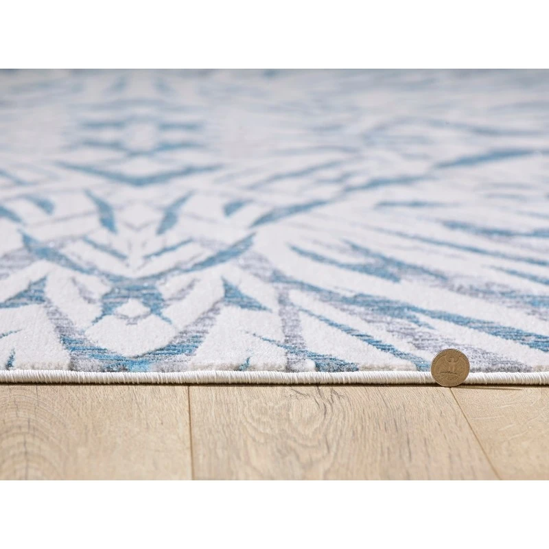 Kas Luna 7144 Gold/Grey Watercolors Area Rug 5'3" x 7'7"