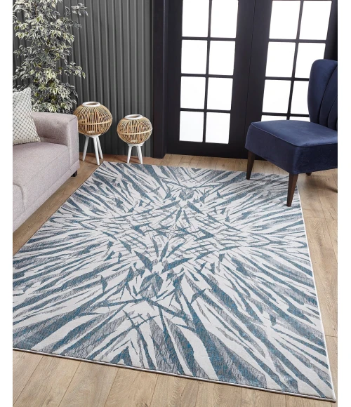 Kas Luna 7144 Gold/Grey Watercolors Area Rug 7'10" x 10'10"
