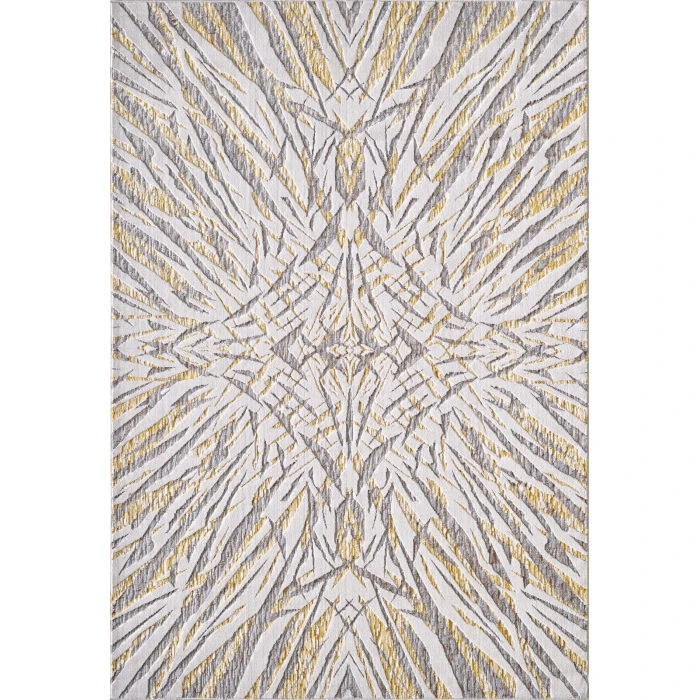 Kas Luna 7146 Ivory/Gold Illusions Area Rug 9'10" x 13'2"
