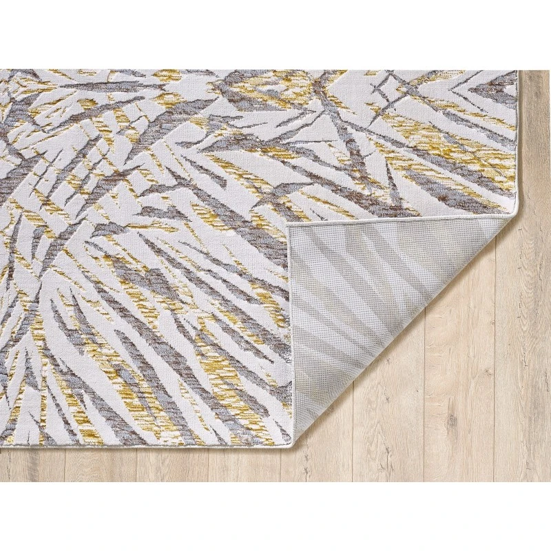 Kas Luna 7146 Ivory/Gold Illusions Area Rug 3'3" x 4'11"