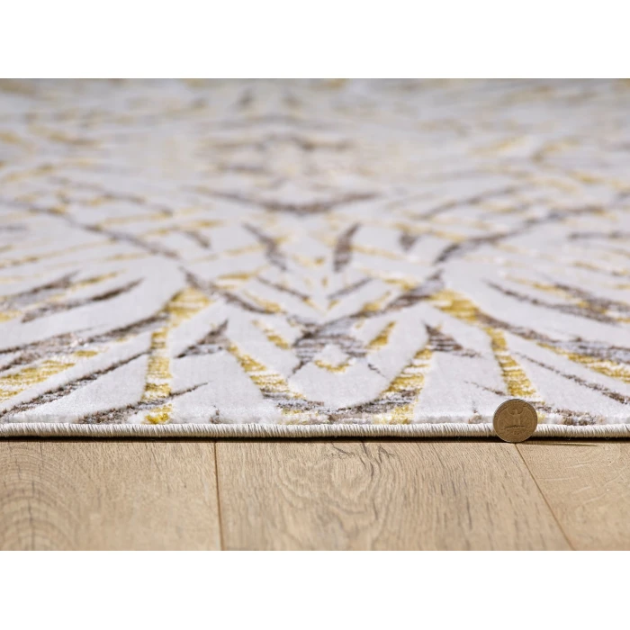 Kas Luna 7146 Ivory/Gold Illusions Area Rug 9'10" x 13'2"