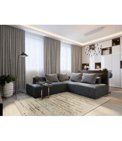 Kas Marley Ivory 1000 9 ft. X 13 ft. Rectangle Rug