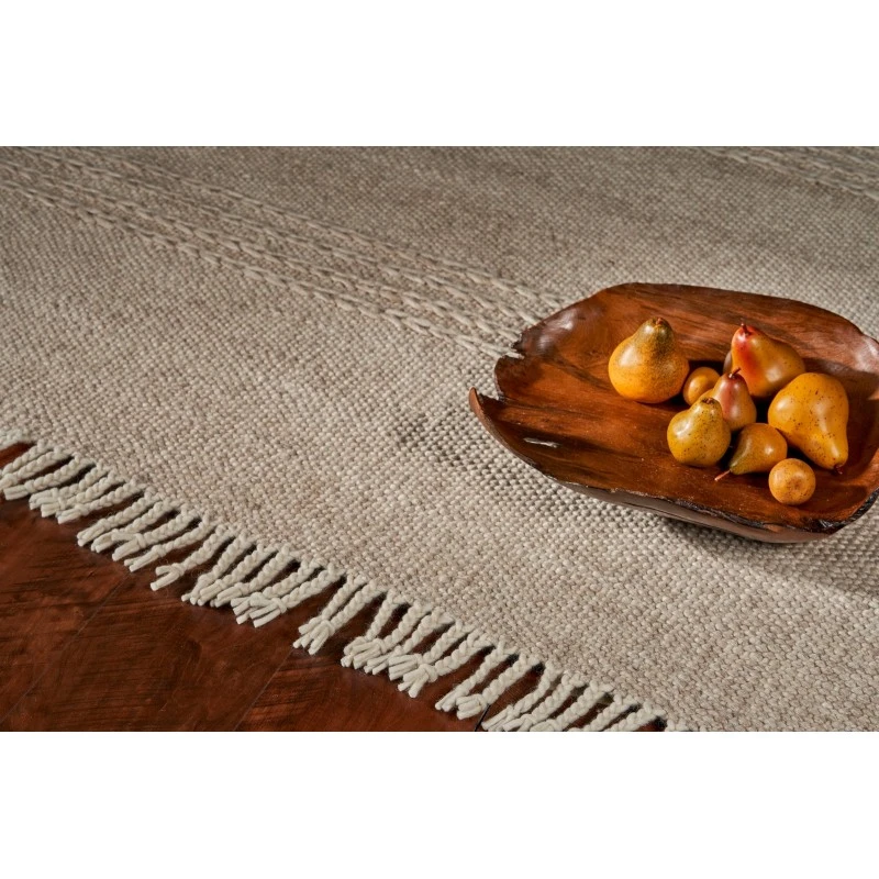 Kas Maui 1340 Natural Cable Knit Area Rug 7'9" x 9'9"
