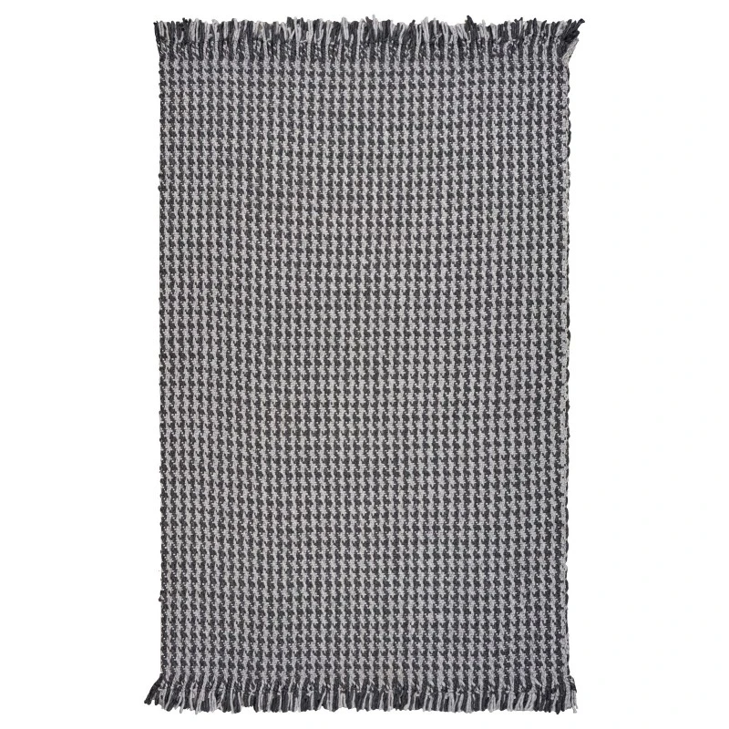 Kas Maui 1341 Grey Houndstooth Area Rug 7'9" x 9'9"