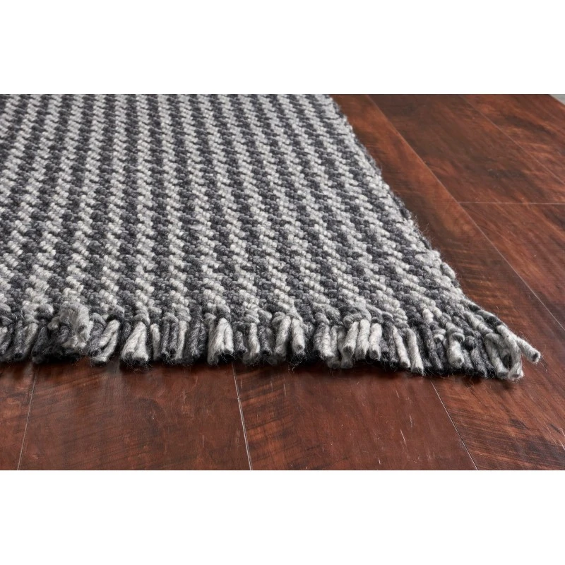Kas Maui 1341 Grey Houndstooth Area Rug 7'9" x 9'9"