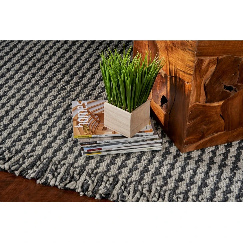 Kas Maui 1341 Grey Houndstooth Area Rug 7'9" x 9'9"