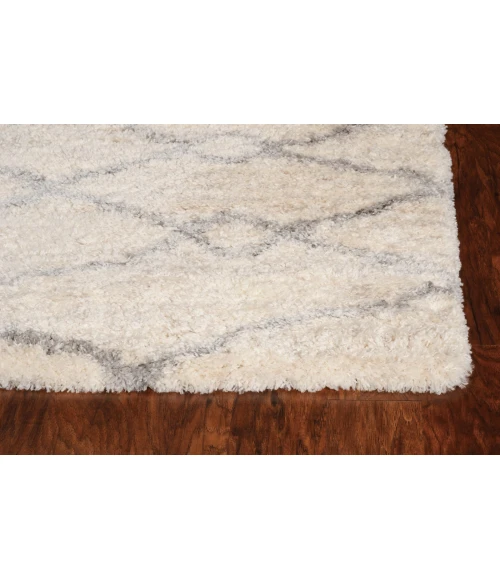 Kas Merino 6700 Ivory/Grey London Area Rug 3'9" x 5'11"